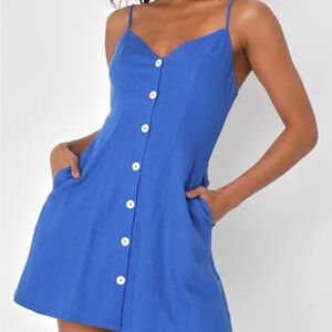 Lulus blue dress size M